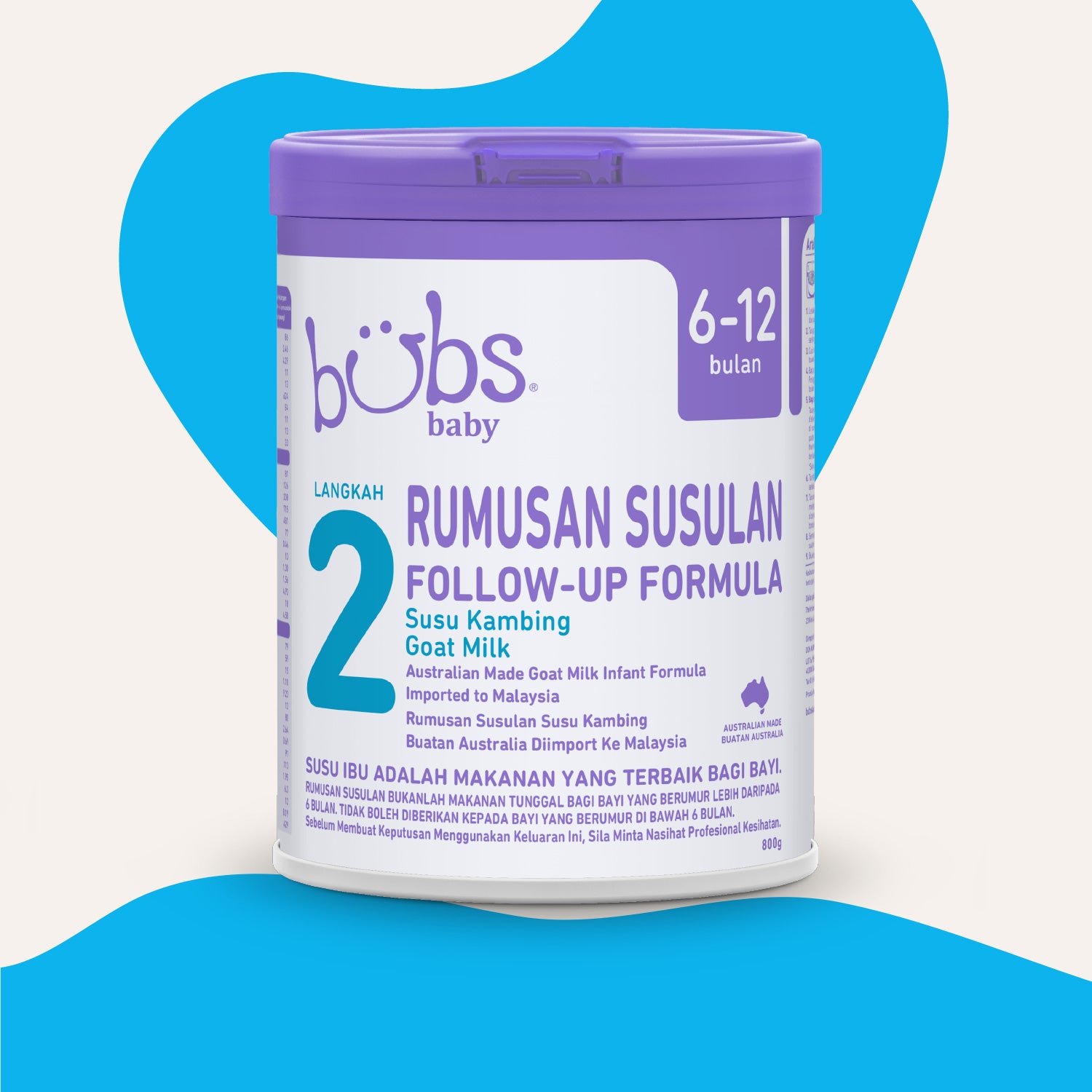 ミルク bubs Easy-digest Goat Milk 800g Bubs® Goat Milk Infant Formula Stage 1, 800g (0-6 Months