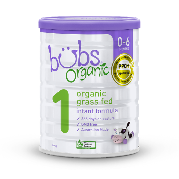 Bubs Organic® Grass Fed Infant Formula Stage 1